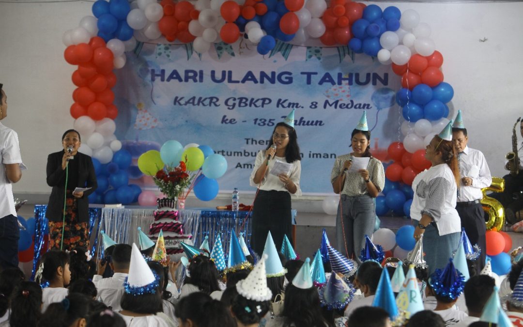 Meriah dan Penuh Sukacita, KaKr GBKP Runggun Km.8 Medan Rayakan HUT ke-135 dengan Thema “Bertumbuh Dalam Iman”